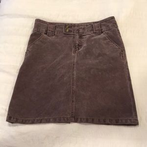 Purple Corduroy Skirt